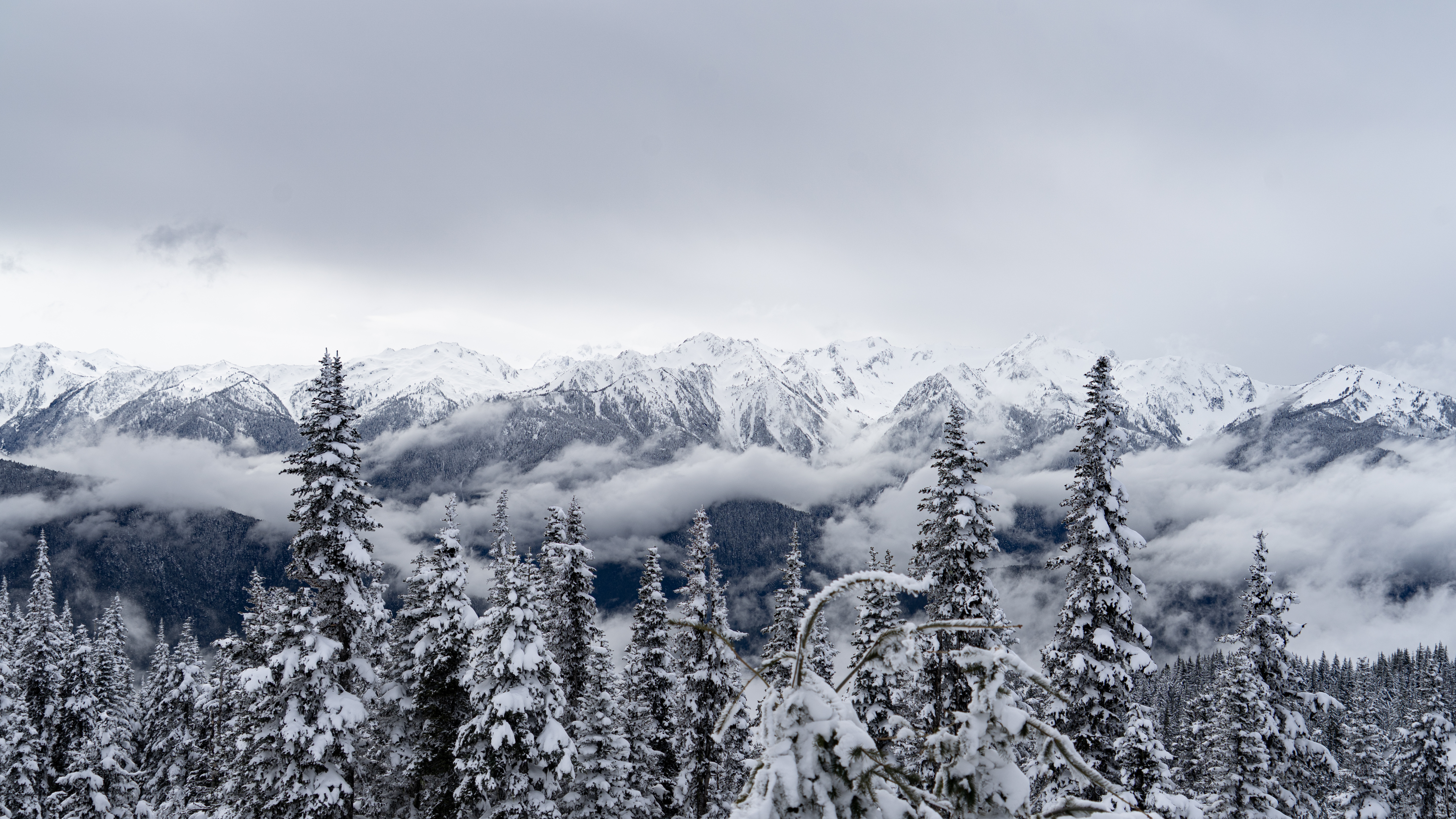Snowy mountains
